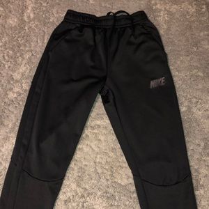 Boys black Nike athletic pants
